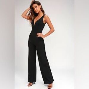Lulu's *SOLD-OUT*  Black Sleeveless Jumpsuit
